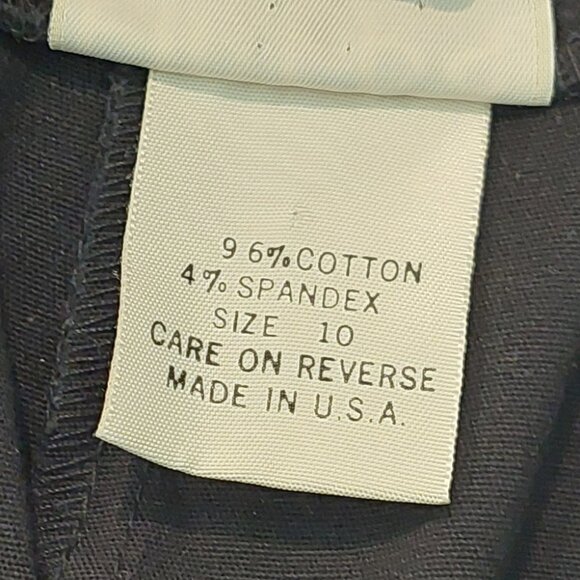 Barbara Lesser Fibers Black Capri Pants w/Beaded Leg Hem Womens Size 10 - Picture 5 of 9